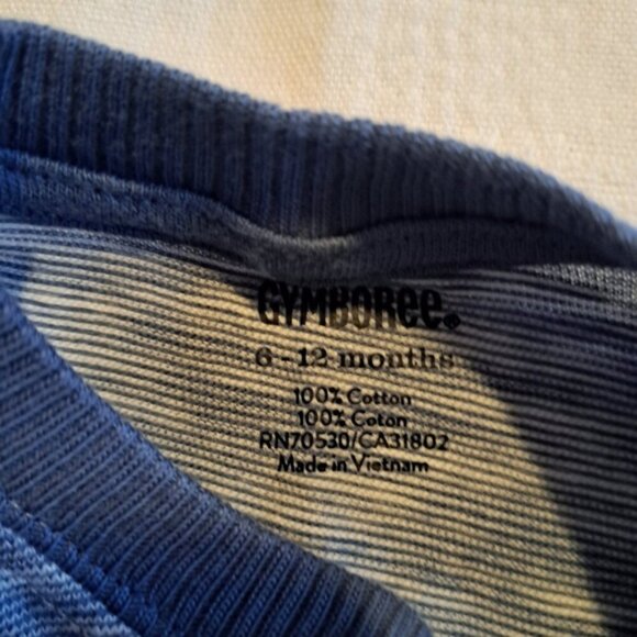 Gymboree boys size 6-12 months boys blue short sleeved shirt 2015, NWT - Picture 3 of 4
